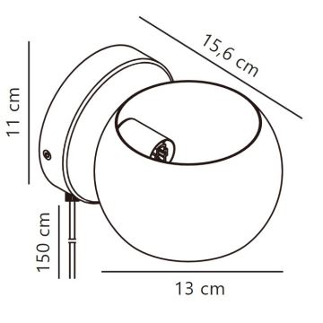 Nordlux - Wandspot BELIR 1xG9/5W/230V groen