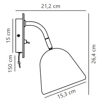 Nordlux - Wandspot FLEUR 1xE14/15W/230V