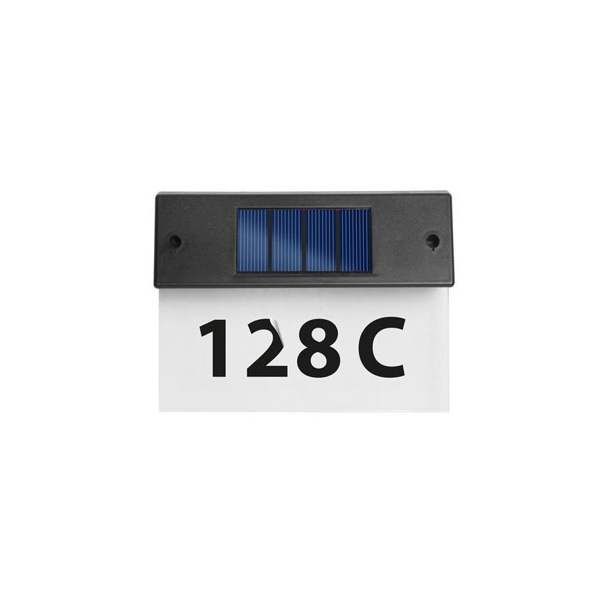 Numéro de maison solaire LED/1,2V/600 mAh IP44