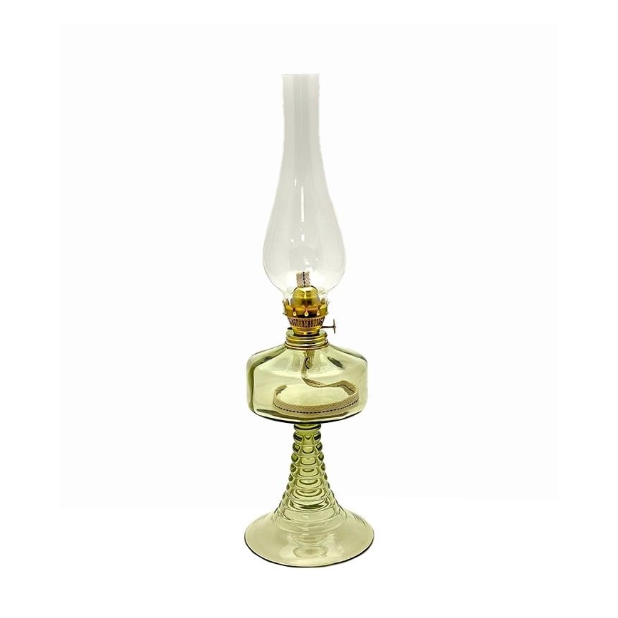 Olielamp PETRA 42 cm bosgroen