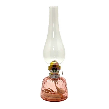 Olielamp POLY 38 cm roze