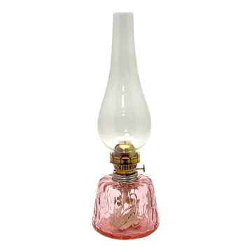 Olielamp POLY 38 cm roze