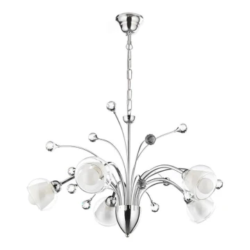 ONLI - Hanglamp aan een ketting DIAMANTE 5xE14/6W/230V