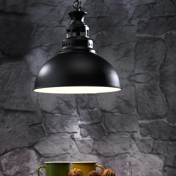 ONLI - Hanglamp aan een ketting ISTANBUL 1xE27/22W/230V zwart