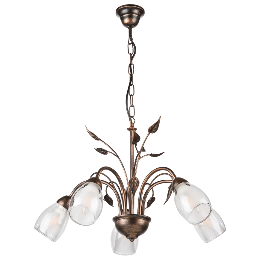 ONLI - Hanglamp aan een ketting LILIANA 5xE14/6W/230V