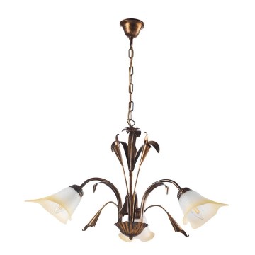 ONLI - Hanglamp aan een ketting LUCREZIA 3xE14/6W/230V brons