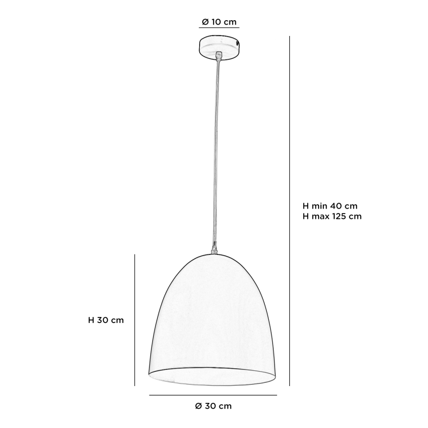 ONLI - Hanglamp aan een koord AMBETA 1xE14/6W/230V blauw