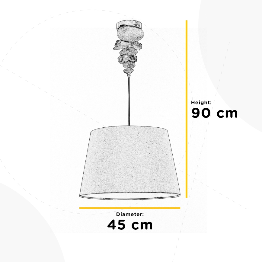 ONLI - Hanglamp aan een koord VERA 1xE27/22W/230V