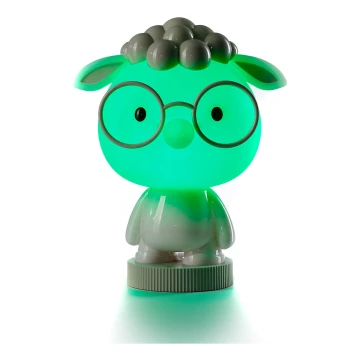 ONLI - Petite lampe de chevet enfant LED RGB PUPPIES LED/3W/USB mouton 33 cm