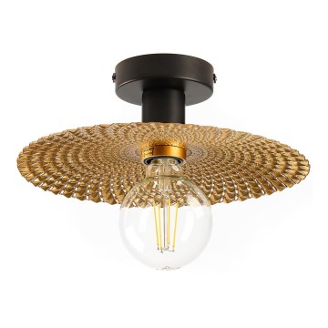 ONLI - Plafondlamp GOLDEN 1xE27/22W/230V diameter 28 cm goud/zwart