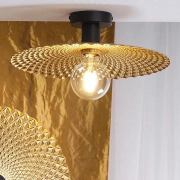ONLI - Plafondlamp GOLDEN 1xE27/22W/230V diameter 38 cm goud/zwart