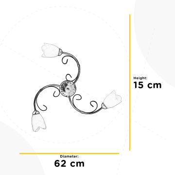 ONLI - Plafondlamp ODINO 3xE14/6W/230V