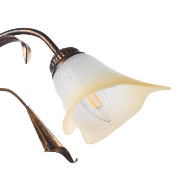 ONLI - Suspension chaîne LUCREZIA 3xE14/6W/230V bronze