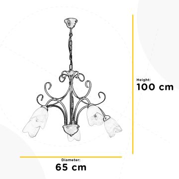 ONLI - Suspension chaîne ODINO 5xE14/6W/230V