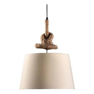 ONLI - Suspension filaire CORDA 1xE27/22W/230V beige