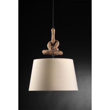 ONLI - Suspension filaire CORDA 1xE27/22W/230V beige