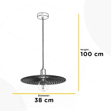 ONLI - Suspension filaire GOLDEN 1xE27/22W/230V doré/noir