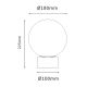 ONLI - Tafellamp JANET 1xE14/6W/230V diameter 20 cm