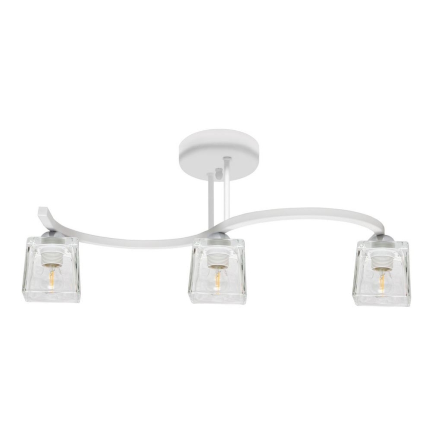 Opbouw plafondlamp SANTOS 3xE27/60W/230V wit