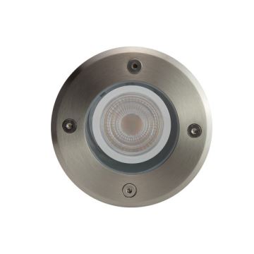 Oprit verlichting voor buiten LUKKA CONNECT 1xGU10/4W/230V IP67 mat chroom hoekig