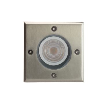 Oprit verlichting voor buiten LUKKA CONNECT 1xGU10/4W/230V IP67 mat chroom rond