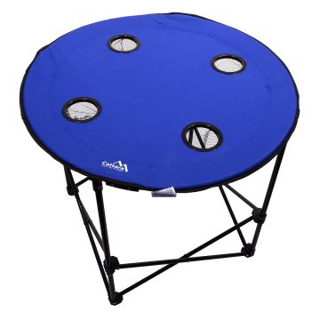 Opvouwbare campingtafel blauw