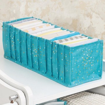 Organiseur de placard 42x16x13 cm turquoise