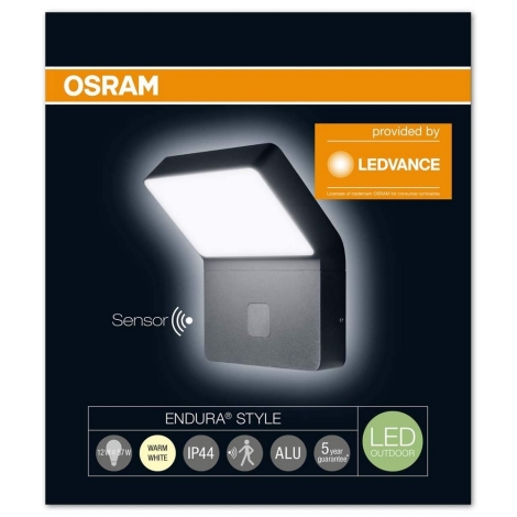 Kabelbaan Zaailing Memo Osram - LED Buitenlamp met sensor ENDURA 1xLED/12W/230V IP44 | Lumimania