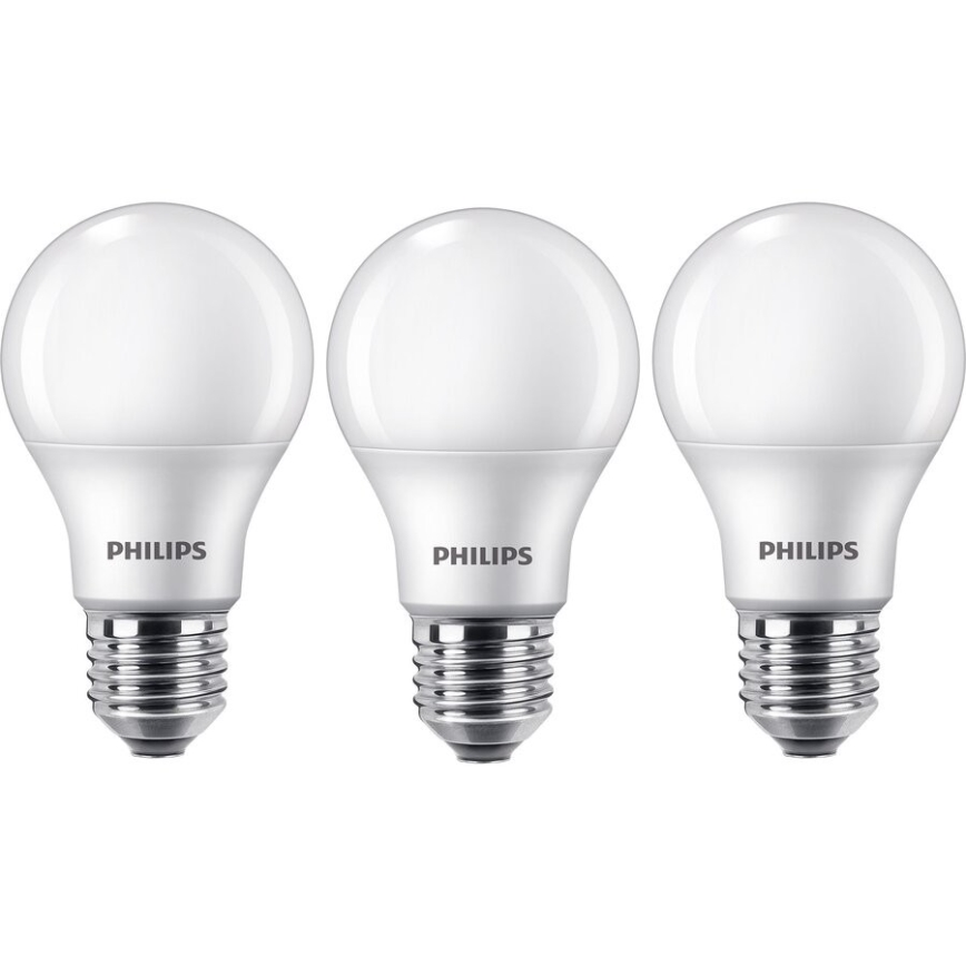 PACK 3x Ampoule LED Philips A60 E27/10.5W/230V 2700K