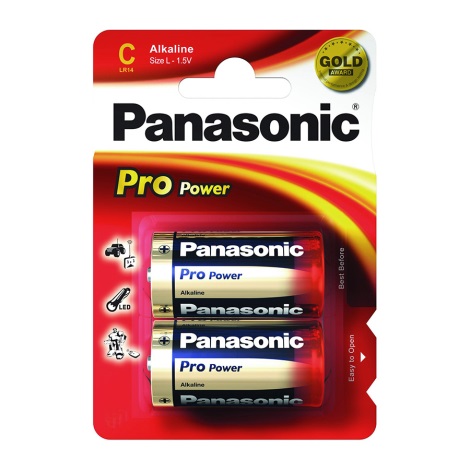 PANASONIC - 2 Piles C LR14 Alkaline Power - Lot de 2 piles Panasonic  Alkaline Power C LR14 Pile recommandée - Livraison gratuite dès 120€