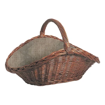 Panier à bois en osier avec poignée 50x70 cm