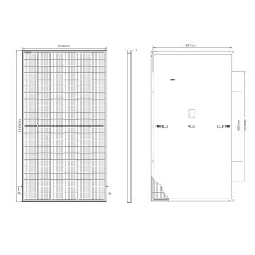 Panneau solaire photovoltaïque JINKO 400Wp cadre noir IP68 Half Cut