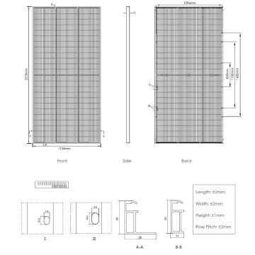 Panneau solaire photovoltaïque JINKO 575Wp IP68 Half Cut biface