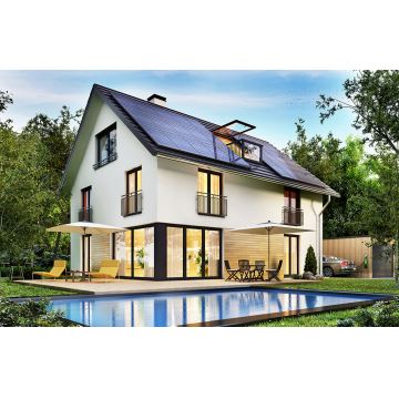 Panneau solaire photovoltaïque RISEN 400Wp cadre noir IP68 Half Cut