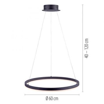 Paul Neuhaus 2382-13 - Dimbare LED Hanglamp aan een koord TITUS LED/38,5W/230V