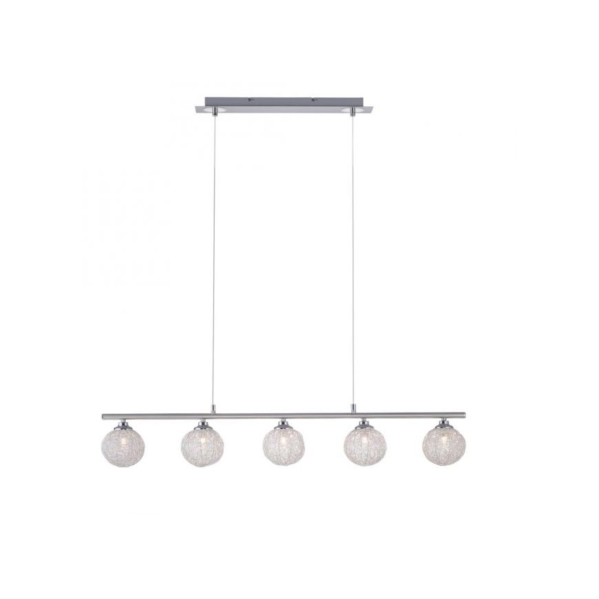 Paul Neuhaus 2790-55 - Hanglamp aan een ketting WOMBLE 5xG9/28W/230V