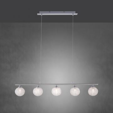 Paul Neuhaus 2790-55 - Hanglamp aan een ketting WOMBLE 5xG9/28W/230V