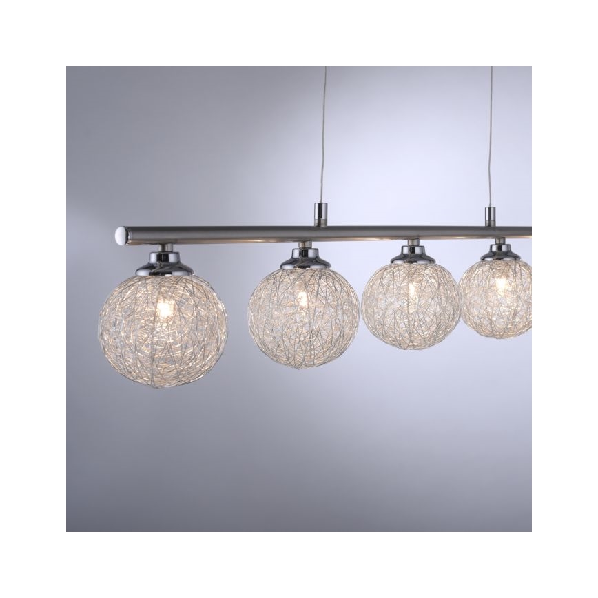 Paul Neuhaus 2790-55 - Hanglamp aan een ketting WOMBLE 5xG9/28W/230V