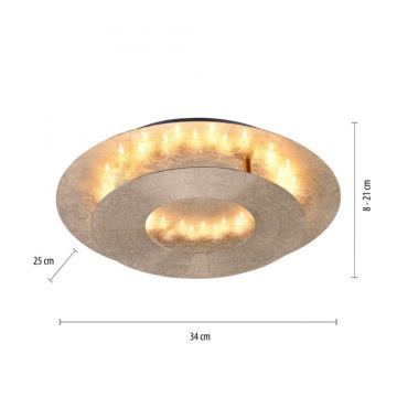 Paul Neuhaus 9011-12 - LED Plafond Lamp NEVIS LED/6W/230V goud