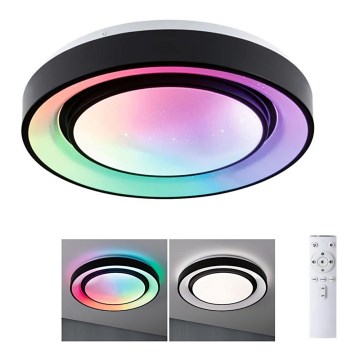 Brilagi - Plafonnier LED salle de bain FRAME LED/40W/230V 60x60 cm IP44  noir