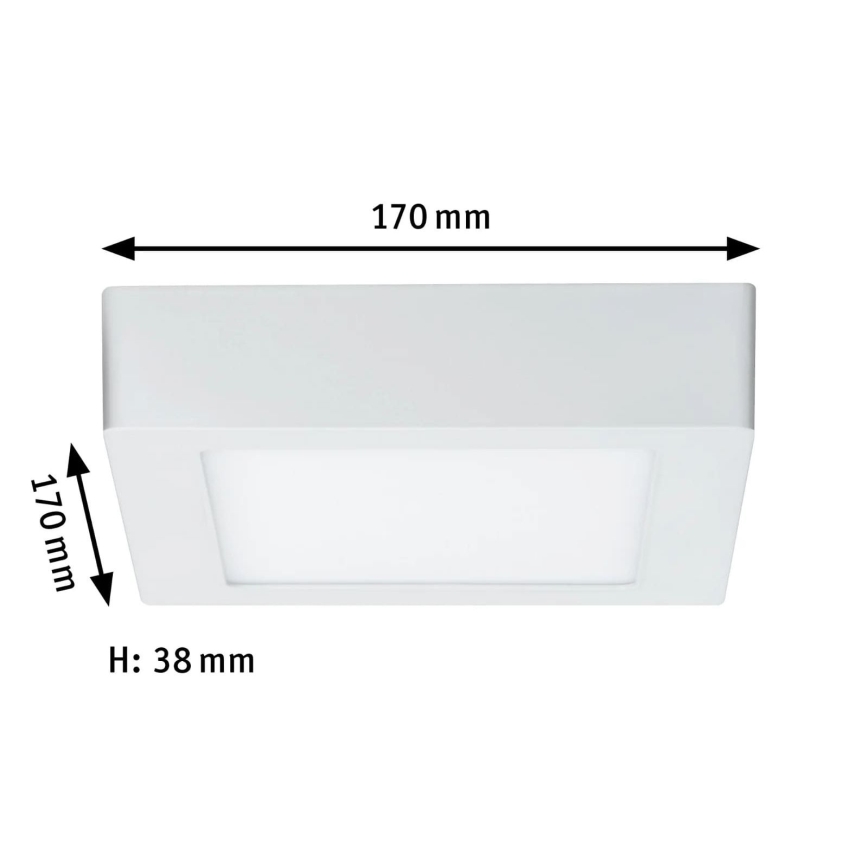 Paulmann 70644 - LED/11W Plafondlamp LUNAR 230V 17x17 cm wit