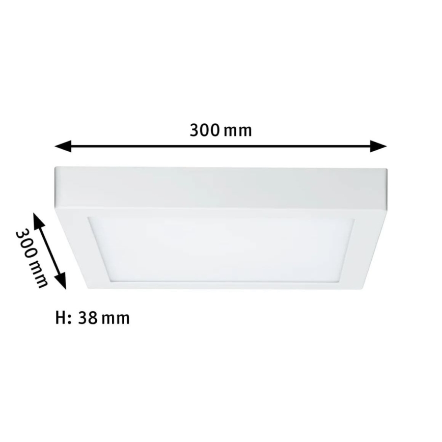 Paulmann 70646 - LED/16W Plafondlamp LUNAR 230V 30x30 cm wit