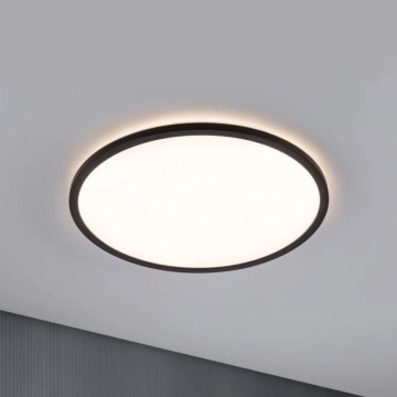 Paulmann 70999 - Panneau à intensité variable LED/22W ATRIA 230V 3000K d. 42 cm noir