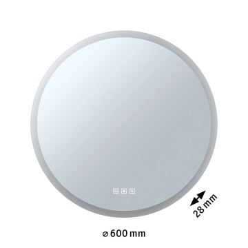 Paulmann 78952- LED/21W IP44 Miroir de salle de bain rétro-éclairé à intensité variable MIRA 230V