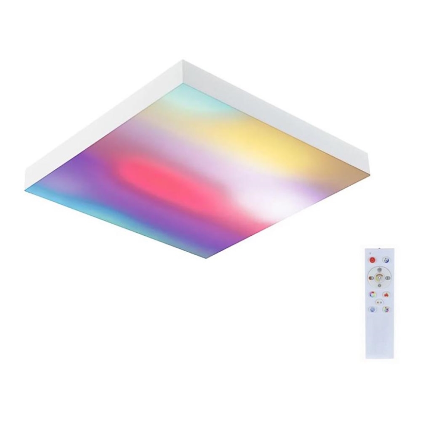 Paulmann 79904 - Plafonnier à intensité variable RGBW VELORA LED/230V 3000-6500K + Télécommande