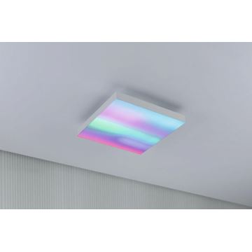 Paulmann 79904 - Plafonnier à intensité variable RGBW VELORA LED/230V 3000-6500K + Télécommande