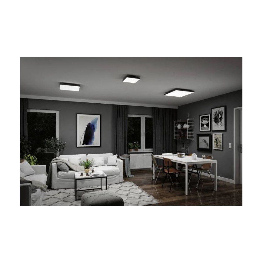 Paulmann 79908 -  Plafonnier à intensité variable VELORA LED/19W/RGBW/230V 3000-6500K + Télécommande