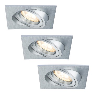 Paulmann 92619 - SET LED-GU10/4W Badkamer inbouwspot dimbaar PREMIUM LINE 230V