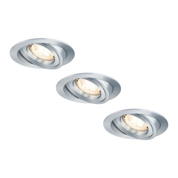 Paulmann 92623 - SET 3xLED-GU10/4W Dimbare en hangende badkamer verlichting PREMIUM 230V