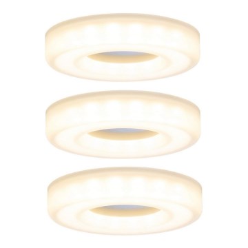 Paulmann 92704 - LOT 3xLED/5,5W Plafonnier encastrable BAGEL 230V